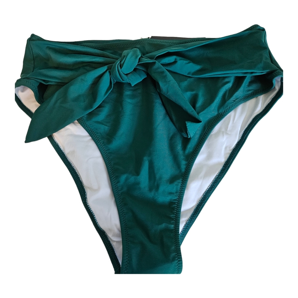 Avanova Bikini Bottom with Tie at Waist Hunter Green XL NWT(Grab 2 swim for $15)